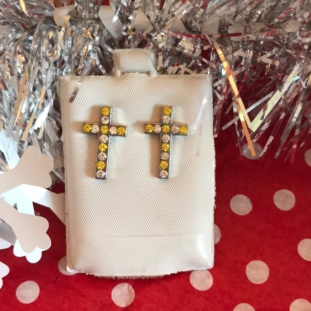 Fashion silver crosses with CZs